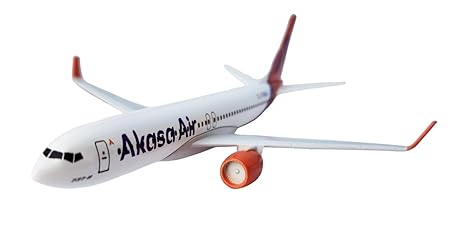 AIRPLANE DIECAST METAL AKASA BOEING 737 16CM