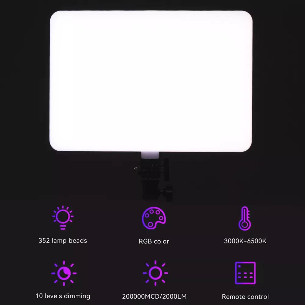 LED VIDEO SOFT LIGHT PANEL, FOR STUDIO PHOTOGRAPHY 16'' PACK OF 2