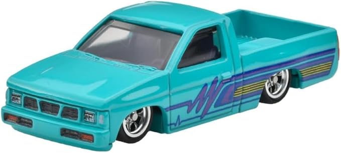 HOT WHEELS 2-PACK: 1975 DATSUN SUNNY TRUCK (B120) / CUSTOM '93 NISSAN HARDBODY (D21) –DIE-CAST CARS (9C6P)