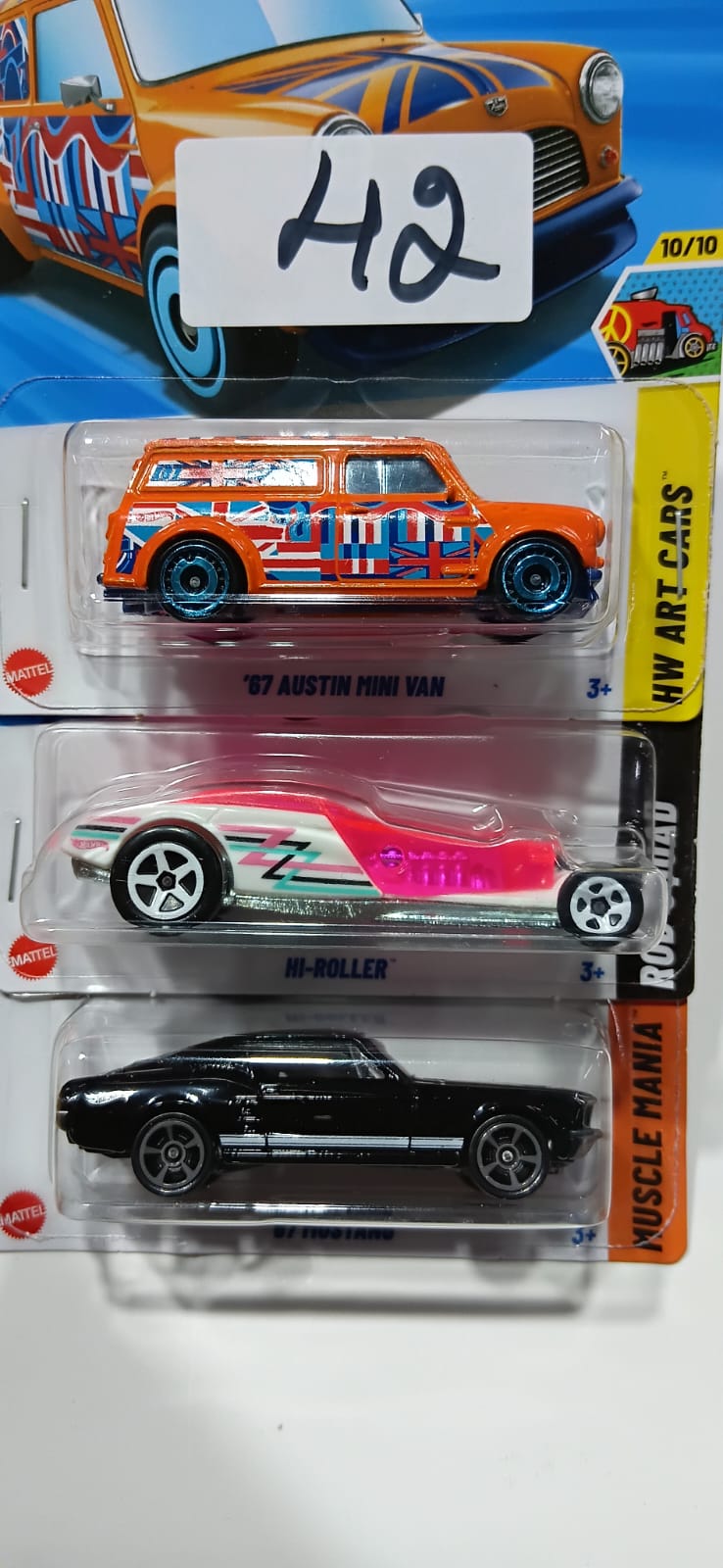 HOT WHEELS CASE-J MAINLINE (PACK OF 3) DIECAST