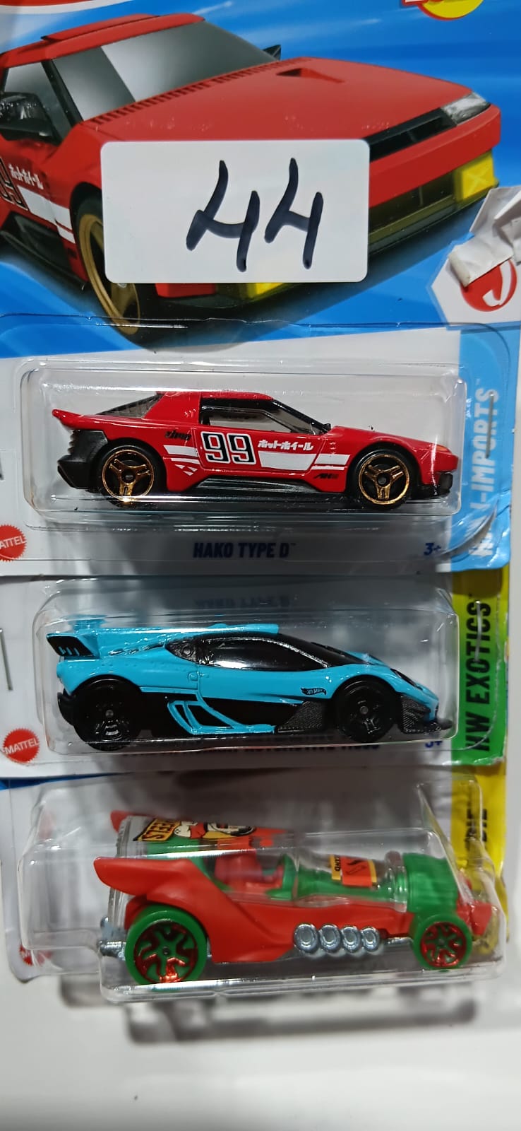 HOT WHEELS CASE-J MAINLINE (PACK OF 3) DIECAST