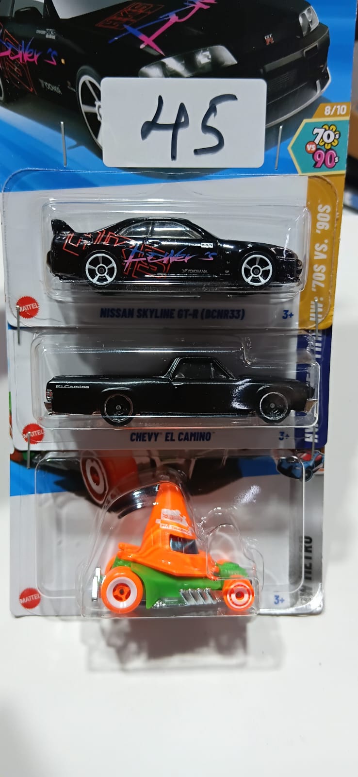 HOT WHEELS CASE-H MAINLINE (PACK OF 3) DIECAST
