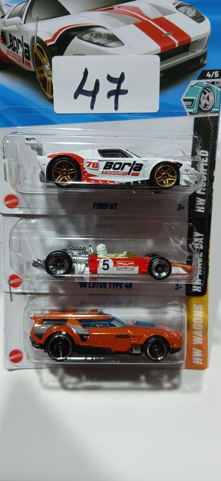 HOT WHEELS CASE-J MAINLINE (PACK OF 3) DIECAST