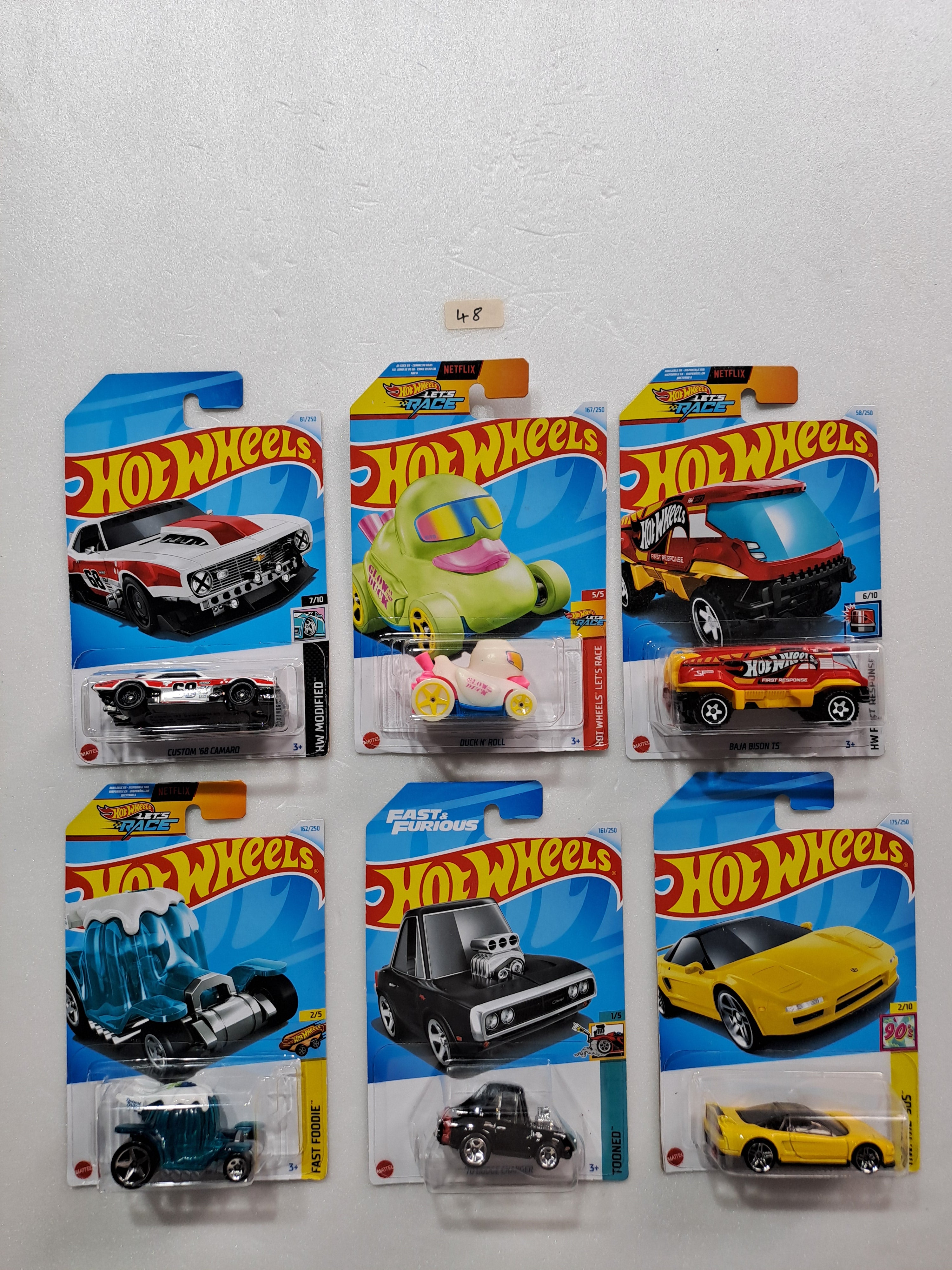 HOT WHEELS - CASE M- BASIC CAR ASSORTED (PACK OF 6 )-DIECAST