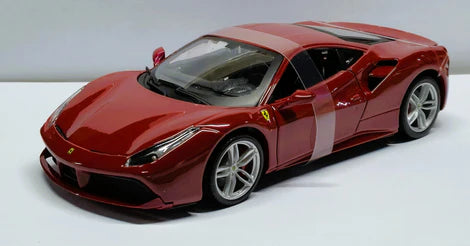 BBURAGO FERRARI 488 GTB 1/24 DIECAST MODEL CAR (18-96013)