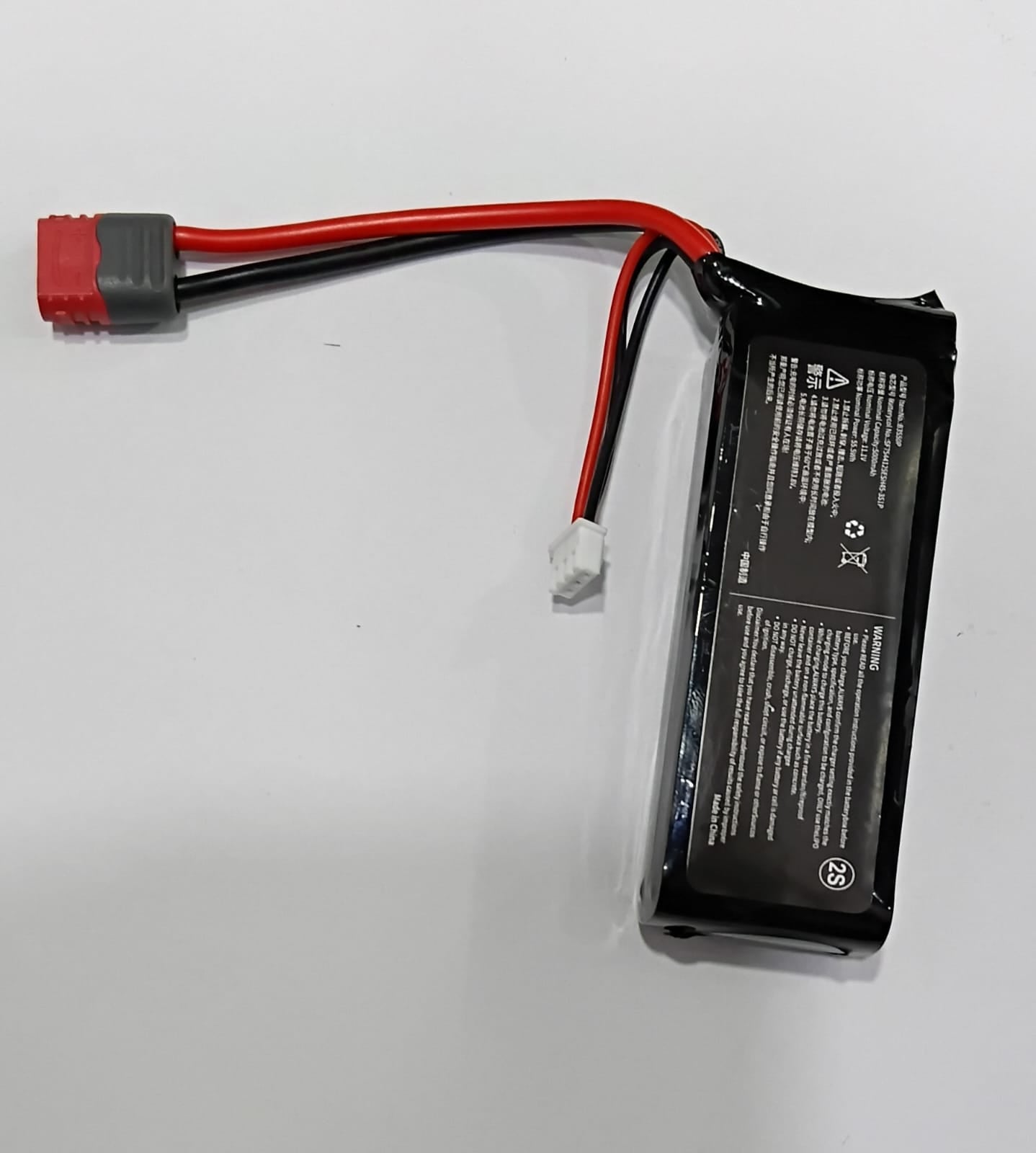 LIPO 7.4V 2S 30C 3000MAH BATTERY WITH T CONNECTOR