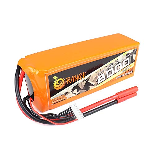 Orange 8000mAh 6S 25C/50C Lithium polymer battery Pack (LiPo)