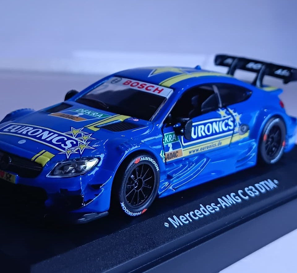 CCA 1:43 MERCEDES-AMG C 63 DTM DIECAST MODEL 67051A CAR BLUE