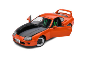 Solido Toyota Supra MK4 A80 Streetfighter - 1993 - Orange Diecast Car 1/8