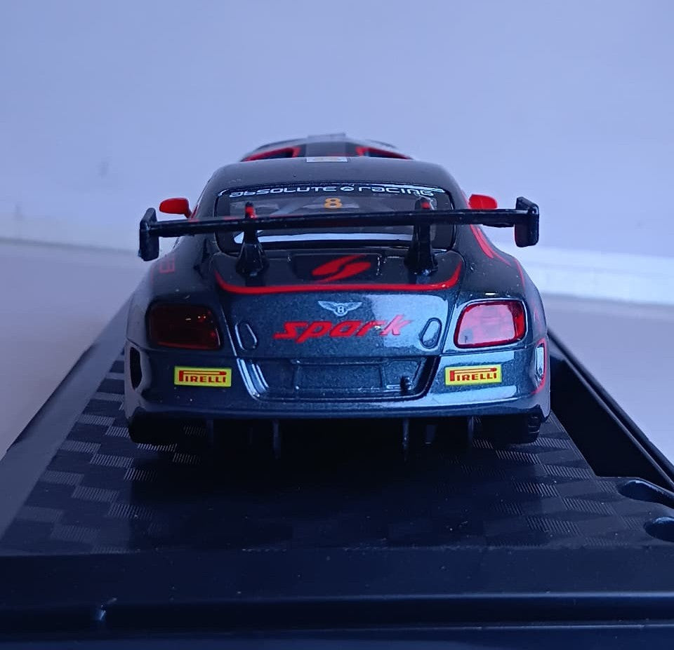 CCA BENTLEY CONTINENTAL GT3 1:32 DIECAST MODLE 88358 GRAY