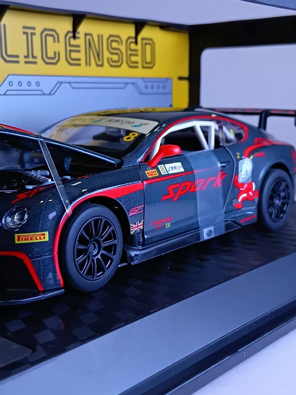 CCA BENTLEY CONTINENTAL GT3 1/24 SCALE GREY 68267