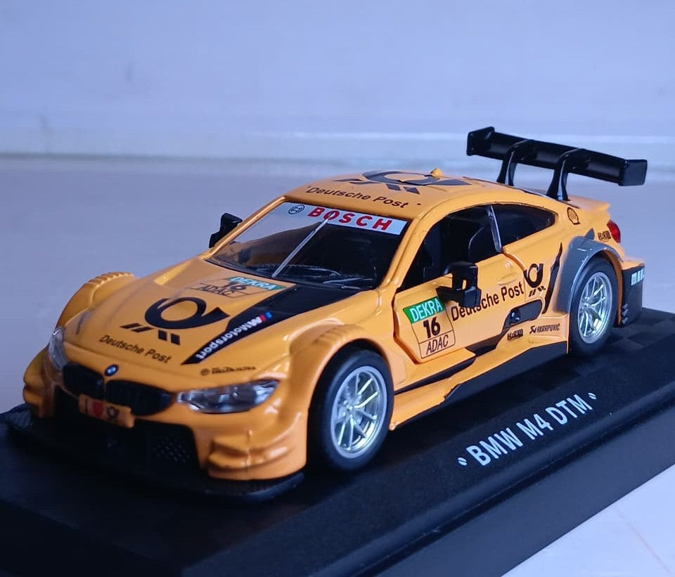 CCA 1:44 BMW M4 DTM DIECAST MODEL 67080A CAR YELLOW