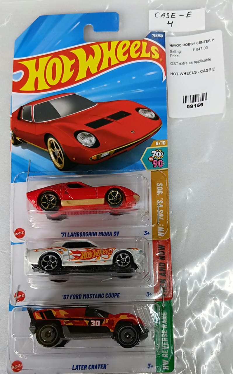 HOT WHEELS - CASE E (2025) - BASIC CAR ASSORTED (PACK OF 3 )-DIECAST