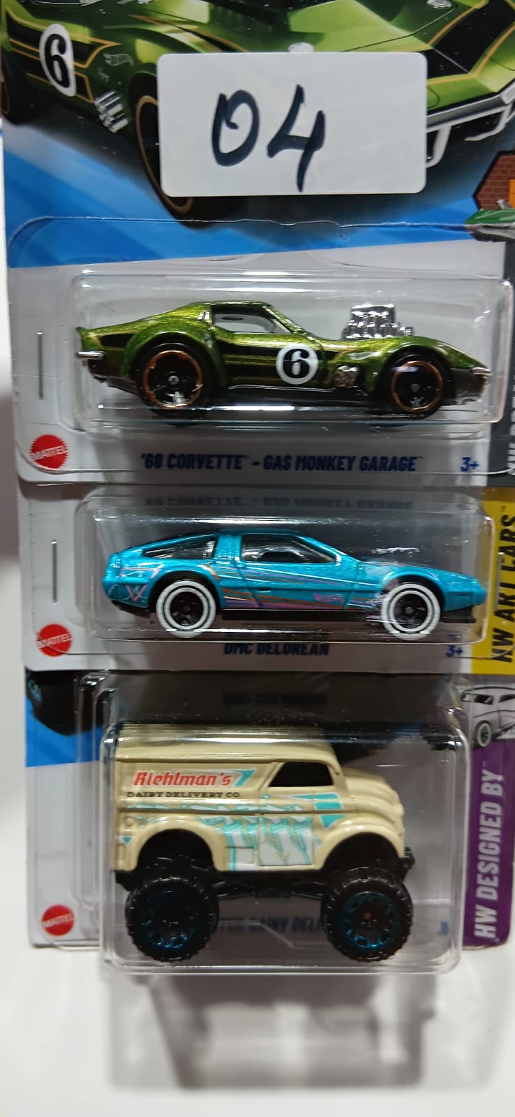 HOT WHEELS CASE-G MAINLINE (PACK OF 3) DIECAST