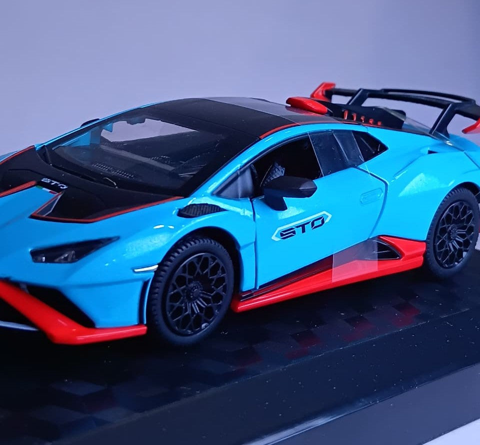 CCA LAMBORGHINI HURACAN STO 1:31 DIECAST MODEL 88716A BLUE