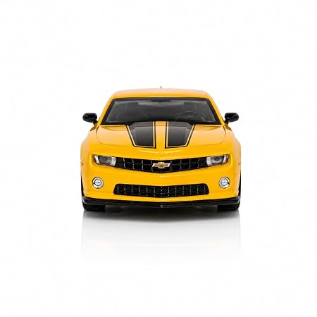 CCA 1:36 2013 CHEVROLET CAMARO SS DIECAST MODEL 12011 YELLOW/BLUE