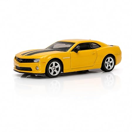 CCA 1:36 2013 CHEVROLET CAMARO SS DIECAST MODEL 12011 YELLOW/BLUE