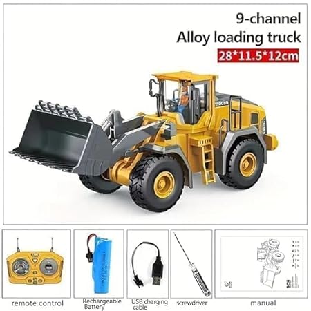 RC LOADER BC1057 9CH 2.4GHZ JCB TRUCK METAL CONSTRUCTION VEHICLE