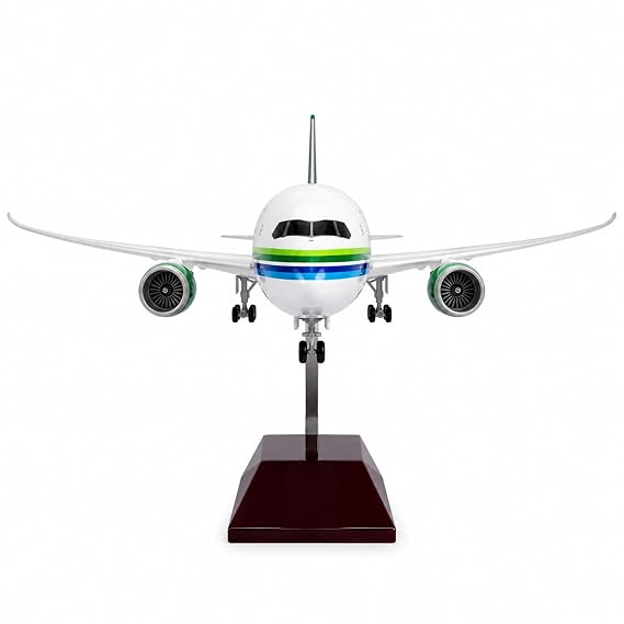 AIRPLANE DIECAST SAUDIA HZ-AR32 BOEING 787-10 DREAMLINER WITH LED LIGHT DISPLAY 47CM