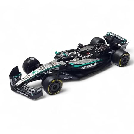 BBURAGO 1/64 MERCEDES-AMG F1 W16 E PERFORMANCE GEORGE RUSSELL PETRONAS 58008R DIECAST MODEL