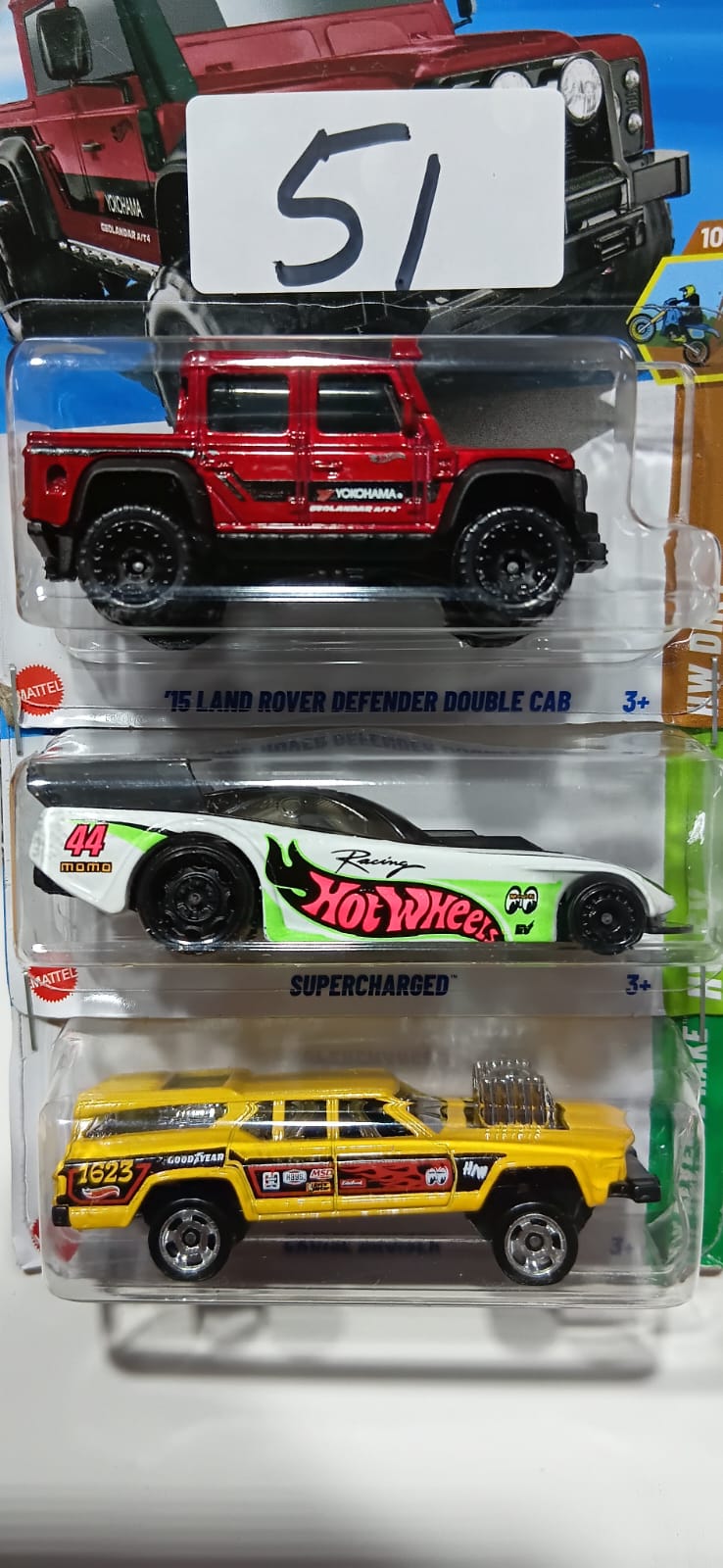 HOT WHEELS CASE-J MAINLINE (PACK OF 3) DIECAST