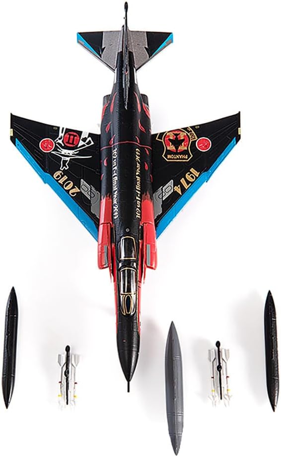 JC WING DIECAST AIRPLANE F-4EJ PHAHTOM BLACK 1/144