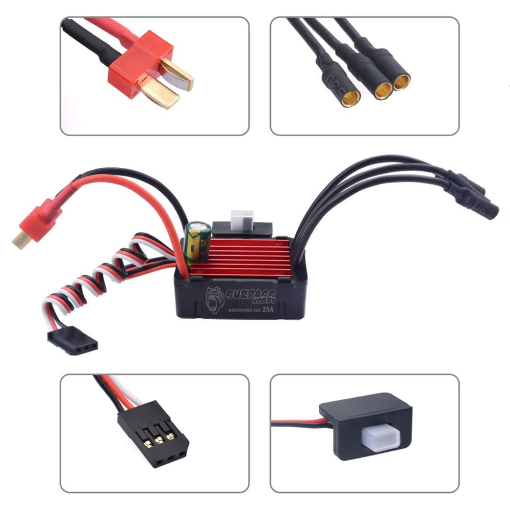 SURPASS HOBBY WATERPROOF 2030 BRUSHLESS MOTOR RED & AMP ;BLACK (4500 KV)