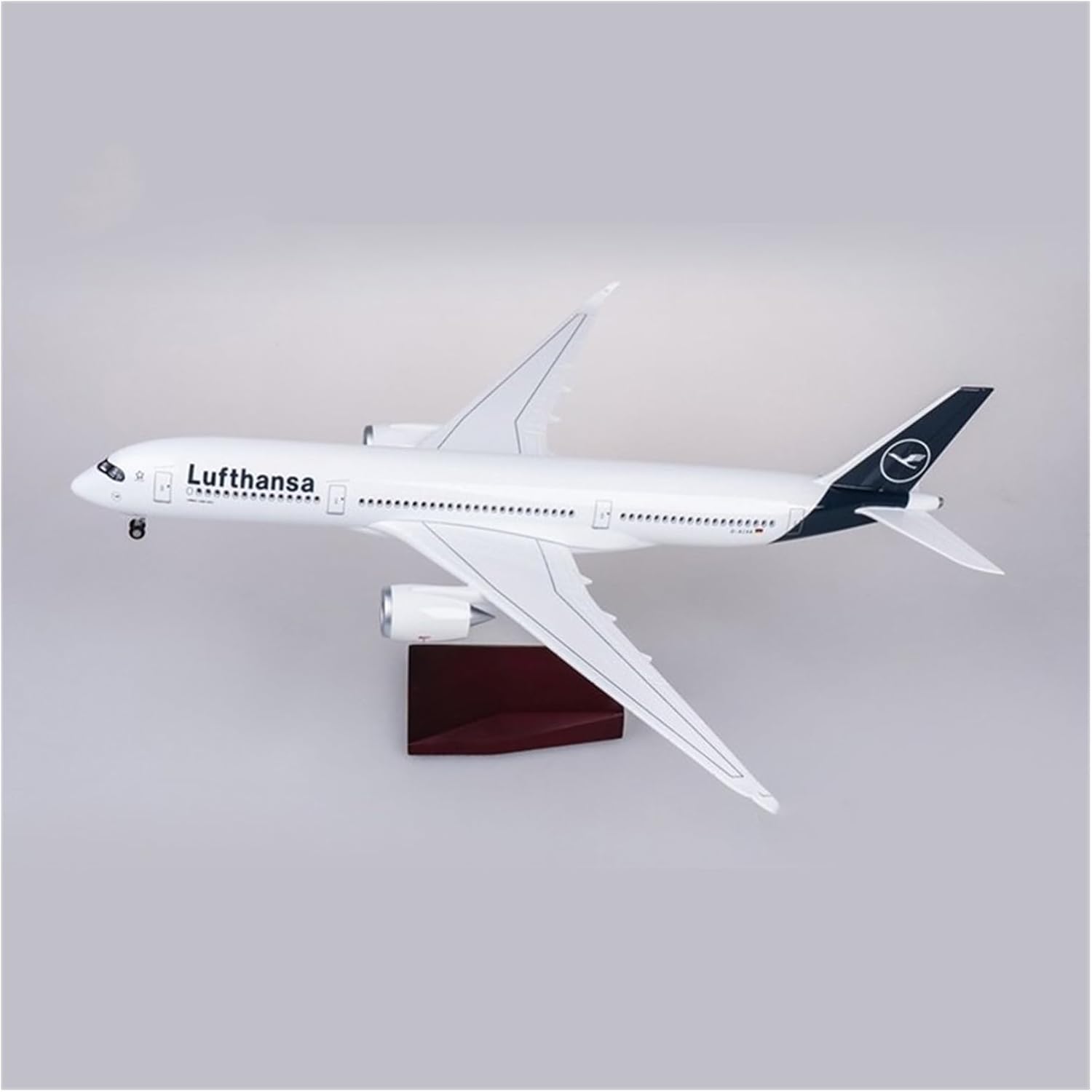 AIRPLANE DIECAST LUFTHANSA D-AIXA AIRBUS A350-900 WITH LED LIGHT DISPLAY 47CM