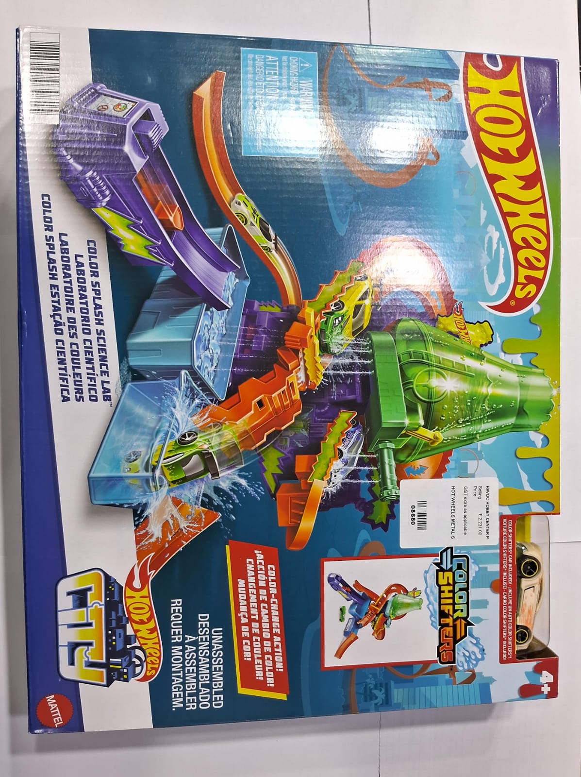 HOT WHEELS METAL SHIFTERS COLOR SPLASH SCIENCE LAB PLAYSET