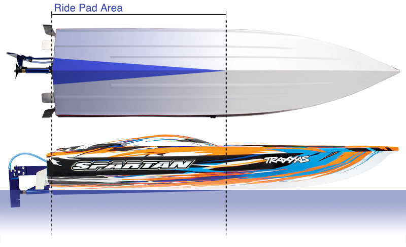 Traxxas Spartan 36″ VXL-6s Marine speed control & TQi 2.4GHz radio system