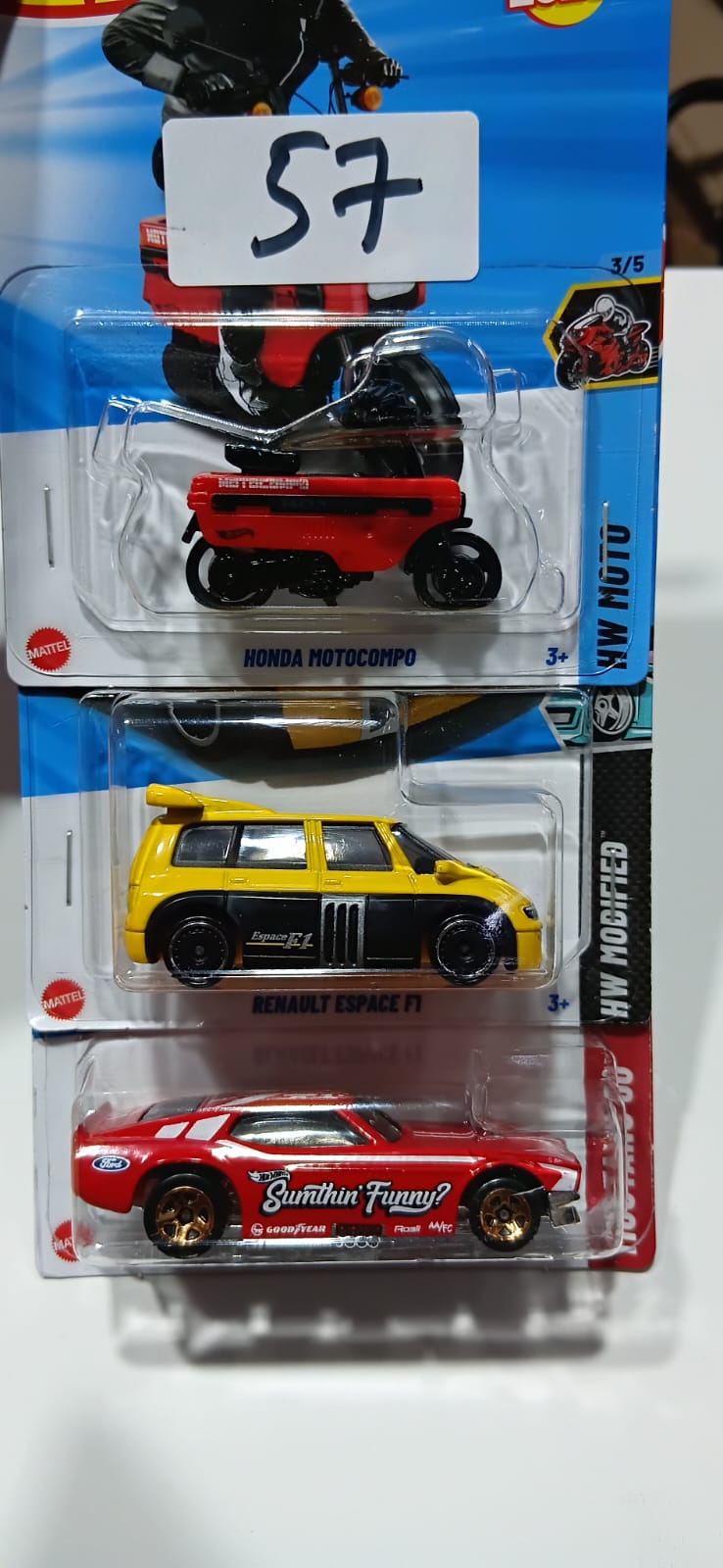 HOT WHEELS CASE-J MAINLINE (PACK OF 3) DIECAST