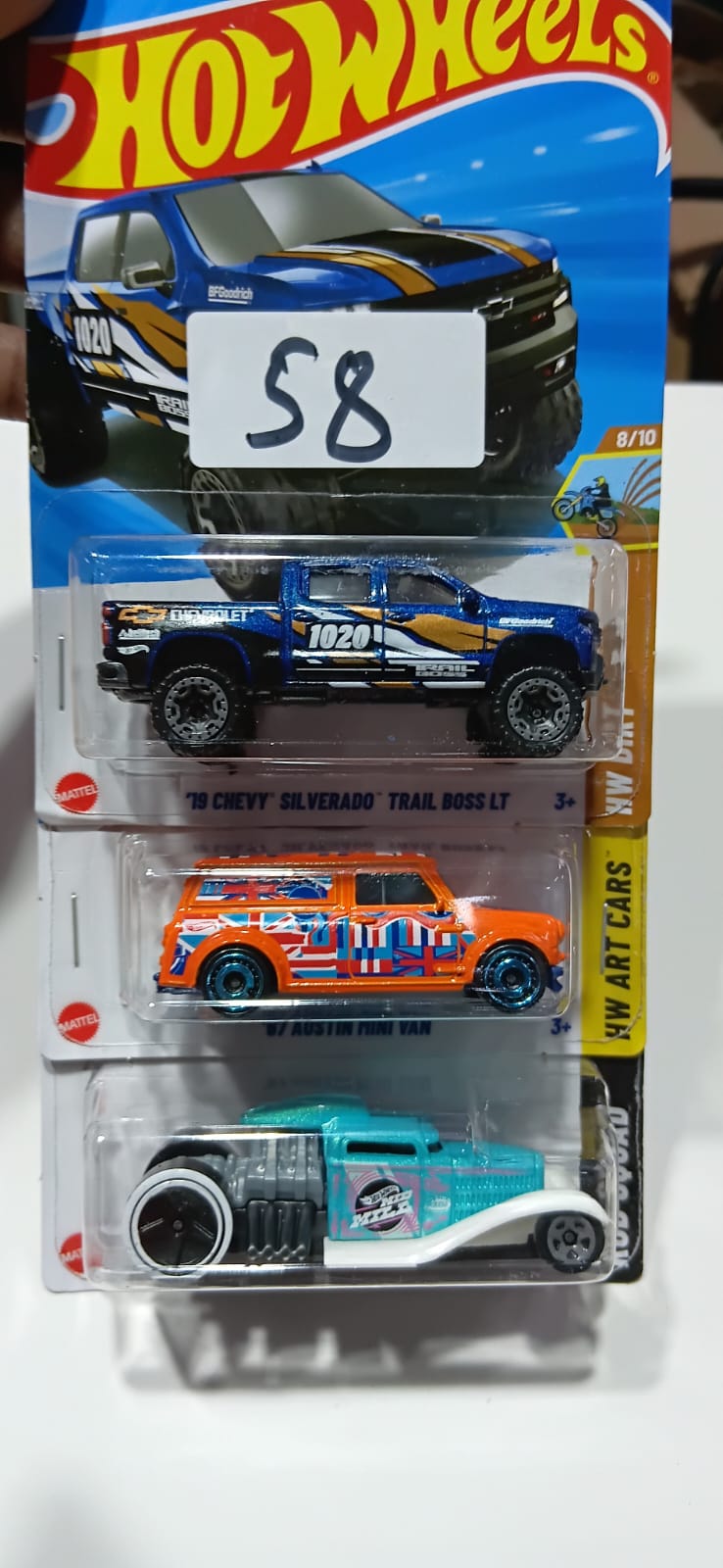 HOT WHEELS CASE-J MAINLINE (PACK OF 3) DIECAST