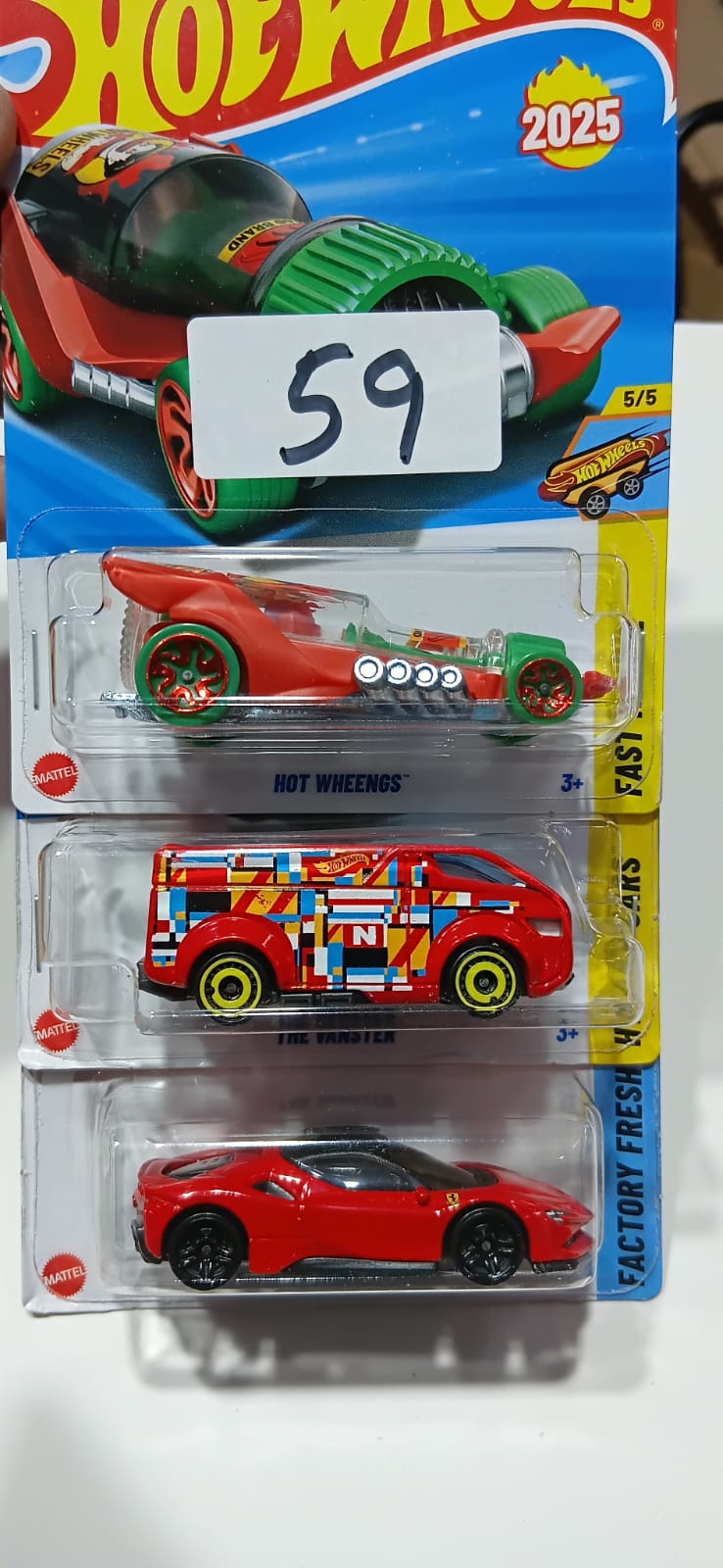 HOT WHEELS CASE-J MAINLINE (PACK OF 3) DIECAST