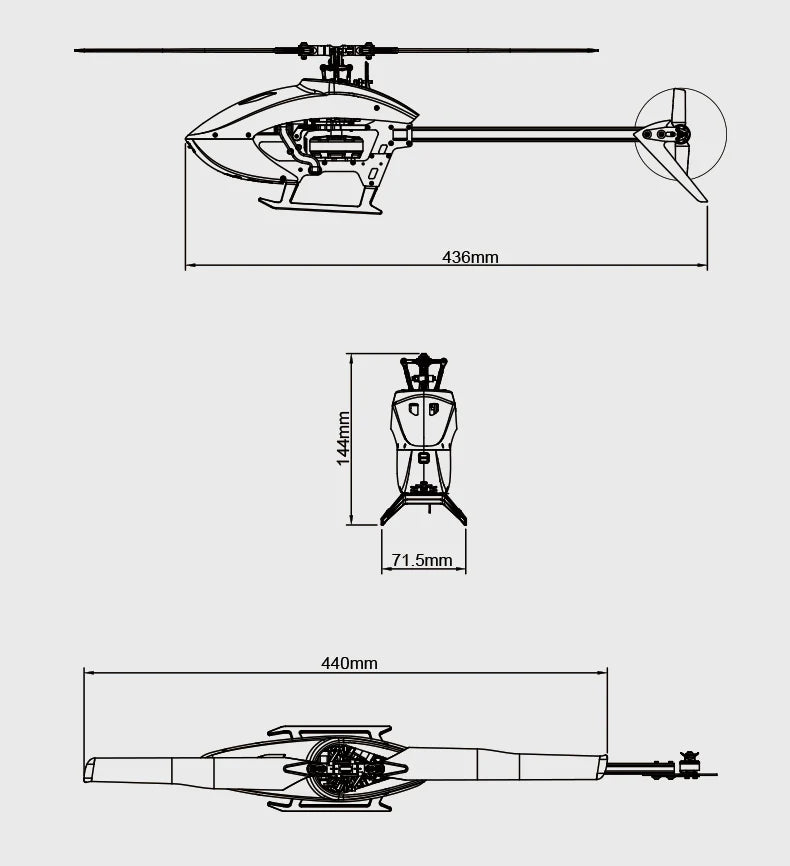 GOOSKY LEGEND S2 HELICOPTER (RTF) - RED/YELLOW (MODE 2) BAF000007