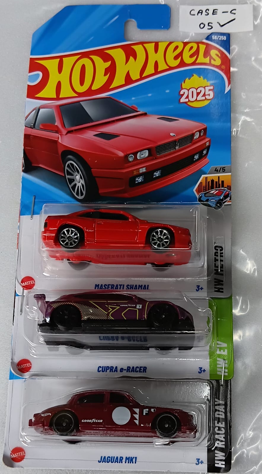 HOT WHEELS - CASE C (2025) - BASIC CAR ASSORTED (PACK OF 3 )-DIECAST