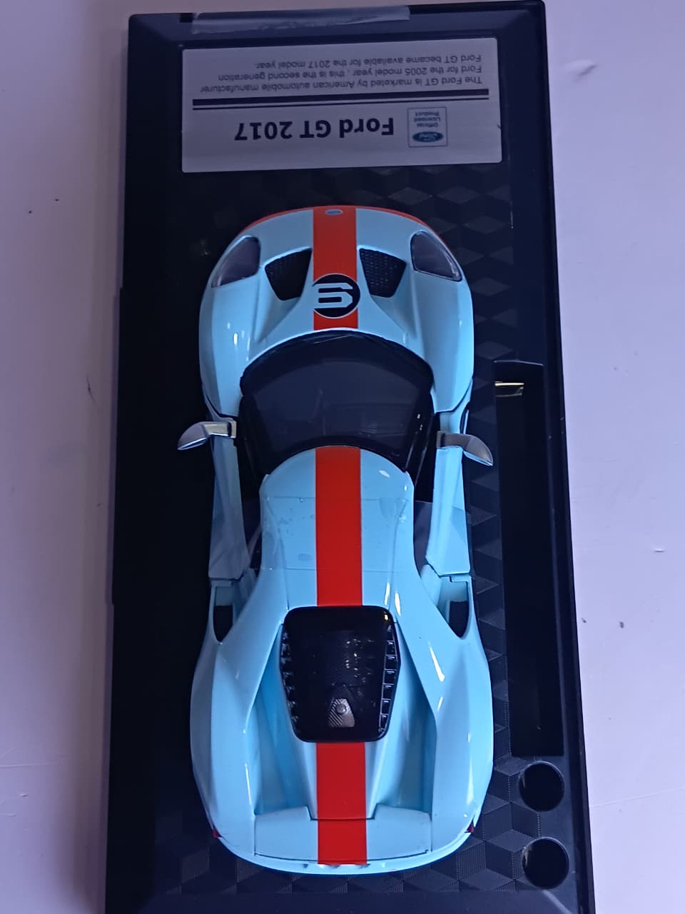 CCA GULF 1:32 FORD GT 2017 DIECAST MODEL  88479F CAR SKY BLUE