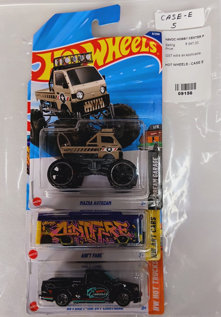HOT WHEELS - CASE E (2025) - BASIC CAR ASSORTED (PACK OF 3 )-DIECAST