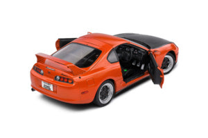 Solido Toyota Supra MK4 A80 Streetfighter - 1993 - Orange Diecast Car 1/8