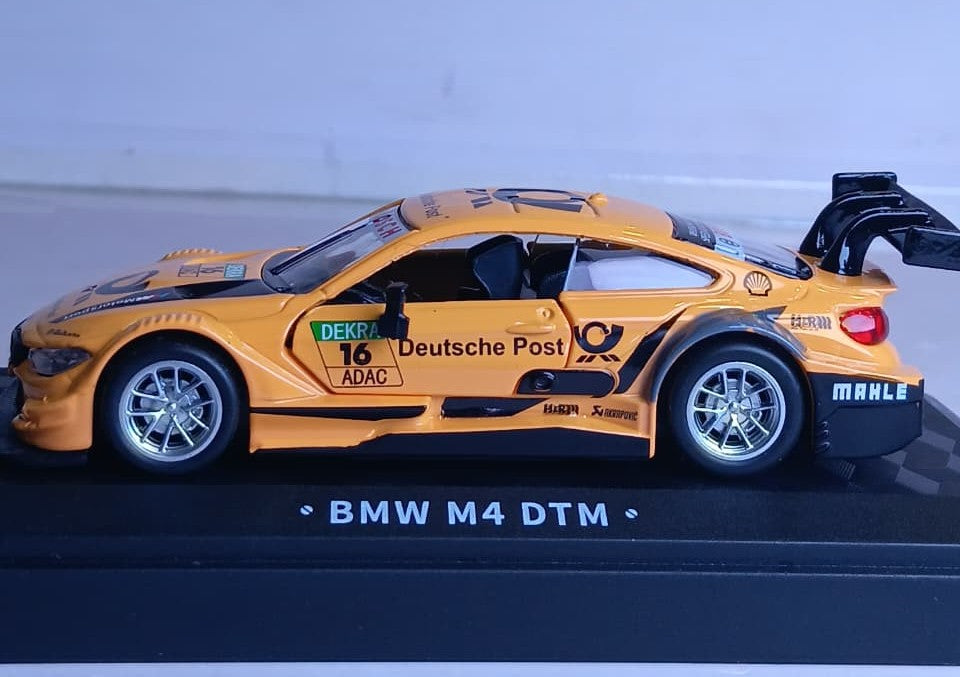 CCA 1:44 BMW M4 DTM DIECAST MODEL 67080A CAR YELLOW