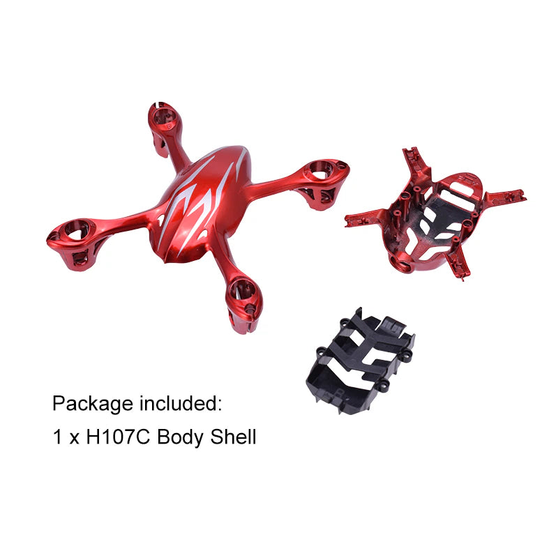 Hubsan X4 107C Camera Body Shell Red/Silver