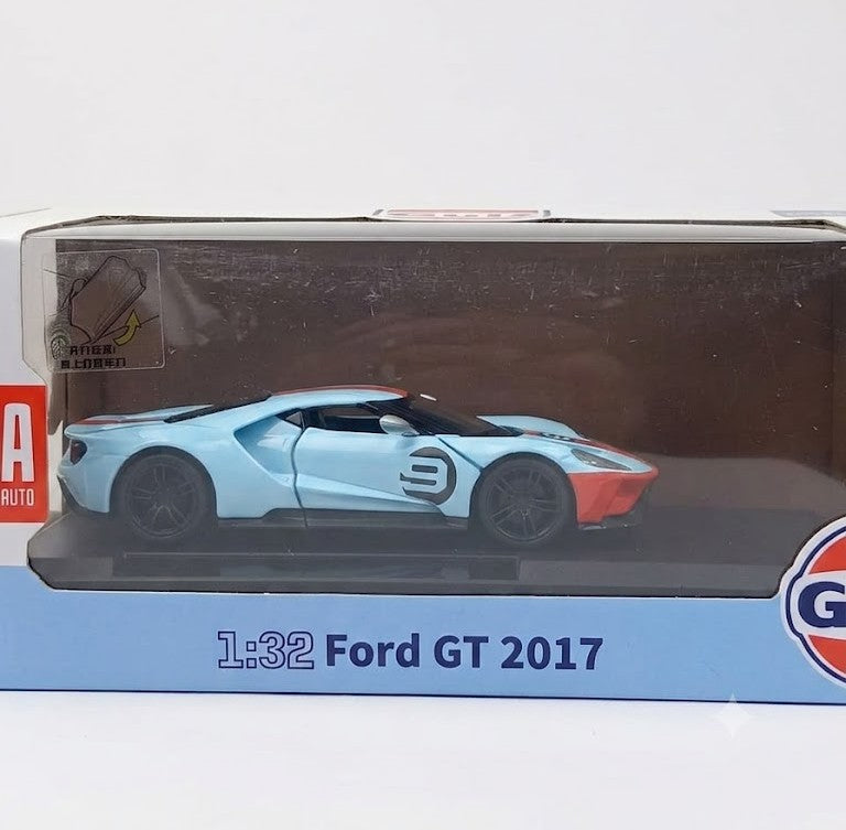 CCA GULF 1:32 FORD GT 2017 DIECAST MODEL  88479F CAR SKY BLUE