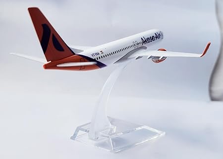 AIRPLANE DIECAST METAL AKASA BOEING 737 16CM