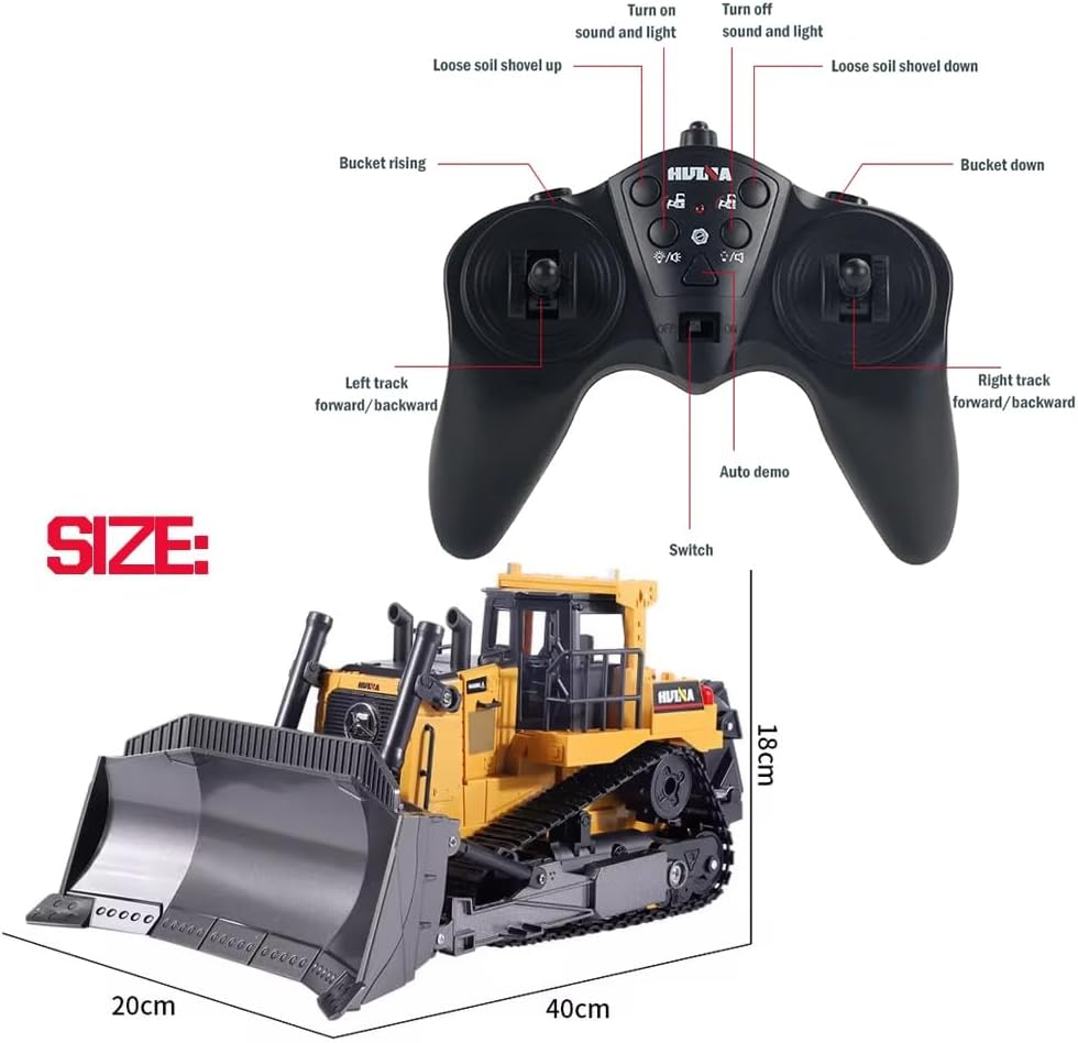 HUINA 1554 RC BULLDOZER