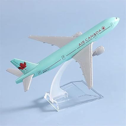 AIRPLANE DIECAST METAL AIR CANADA 759 16CM