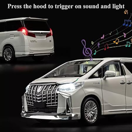 TOYOTA CZ803 1:18 ALLOY DIECAST CAR MODEL PULL BACK WITH SOUND AND LIGHT