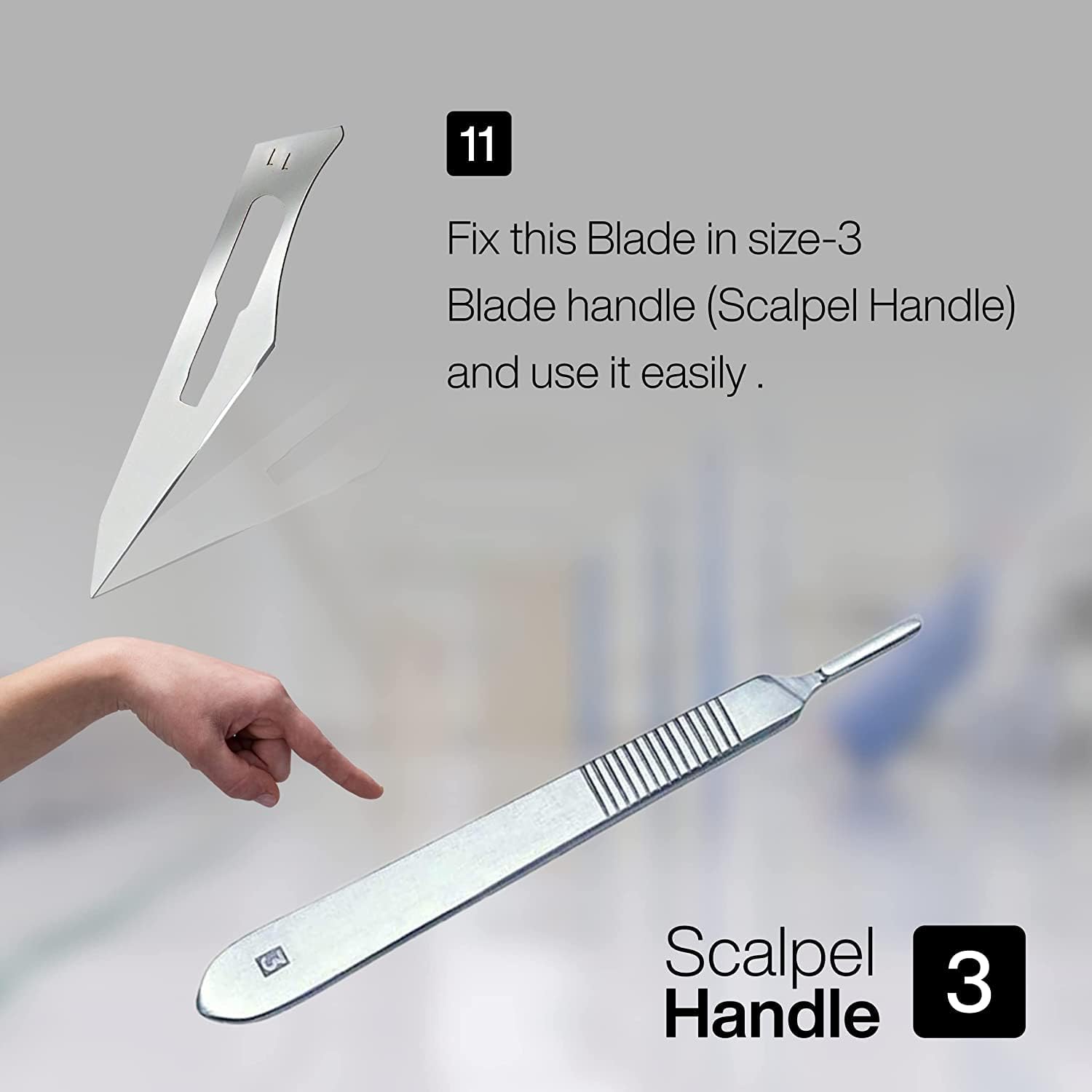 SURGICAL BLADES SURGEON NO:11,  100 x 1