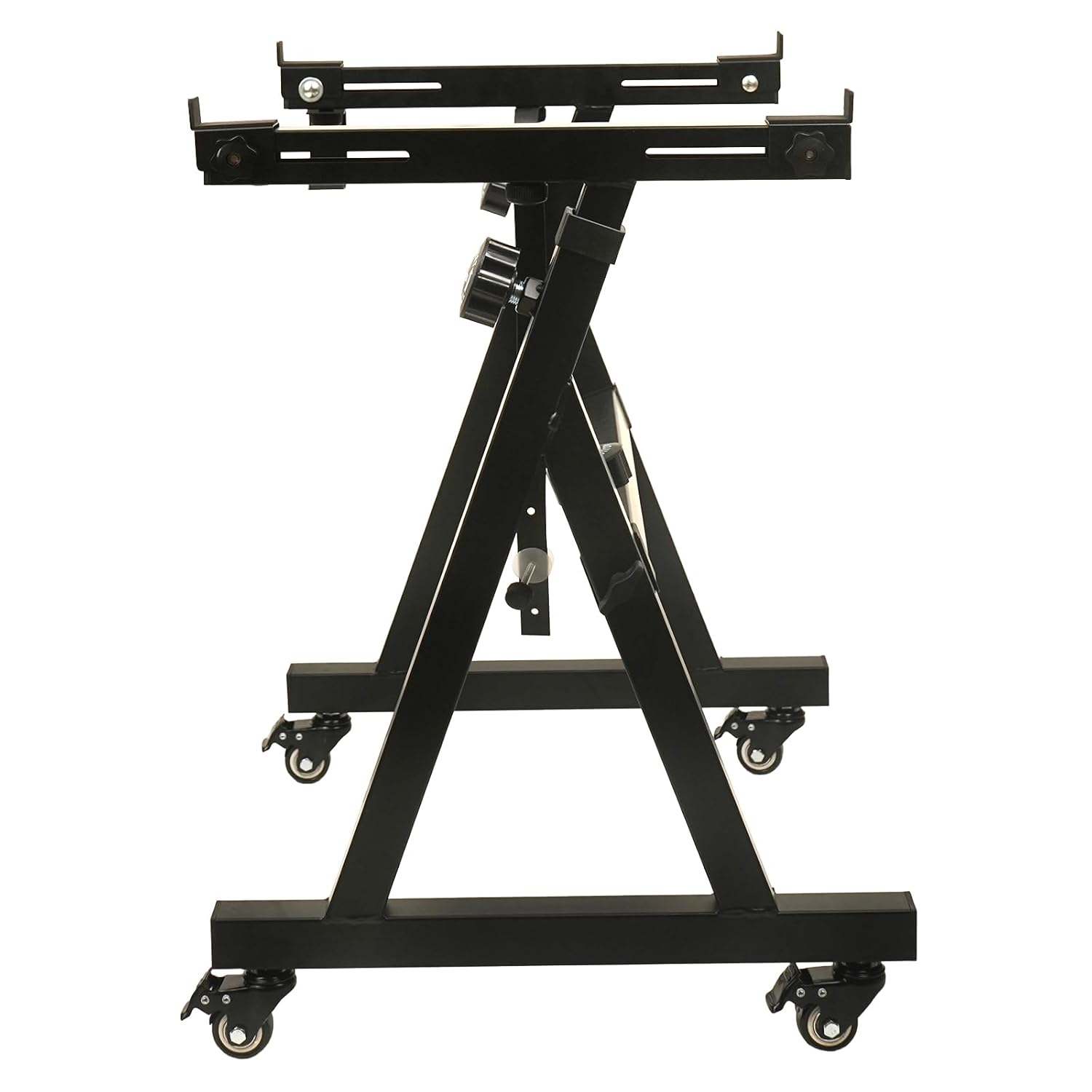 KADENCE KEYBOARD STAND W/ WHEELS - BLACK Z STYLE METAL ADJUSTABLE & PORTABLE HEAVY DUTY DIGITAL PIANO STAND