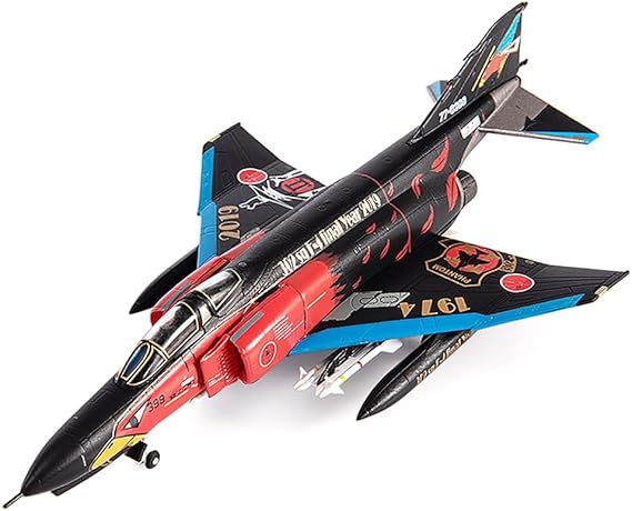 JC WING DIECAST AIRPLANE F-4EJ PHAHTOM BLACK 1/144