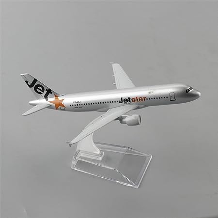 AIRPLANE DIECAST METAL JET STAR AIRBUS A320 16CM