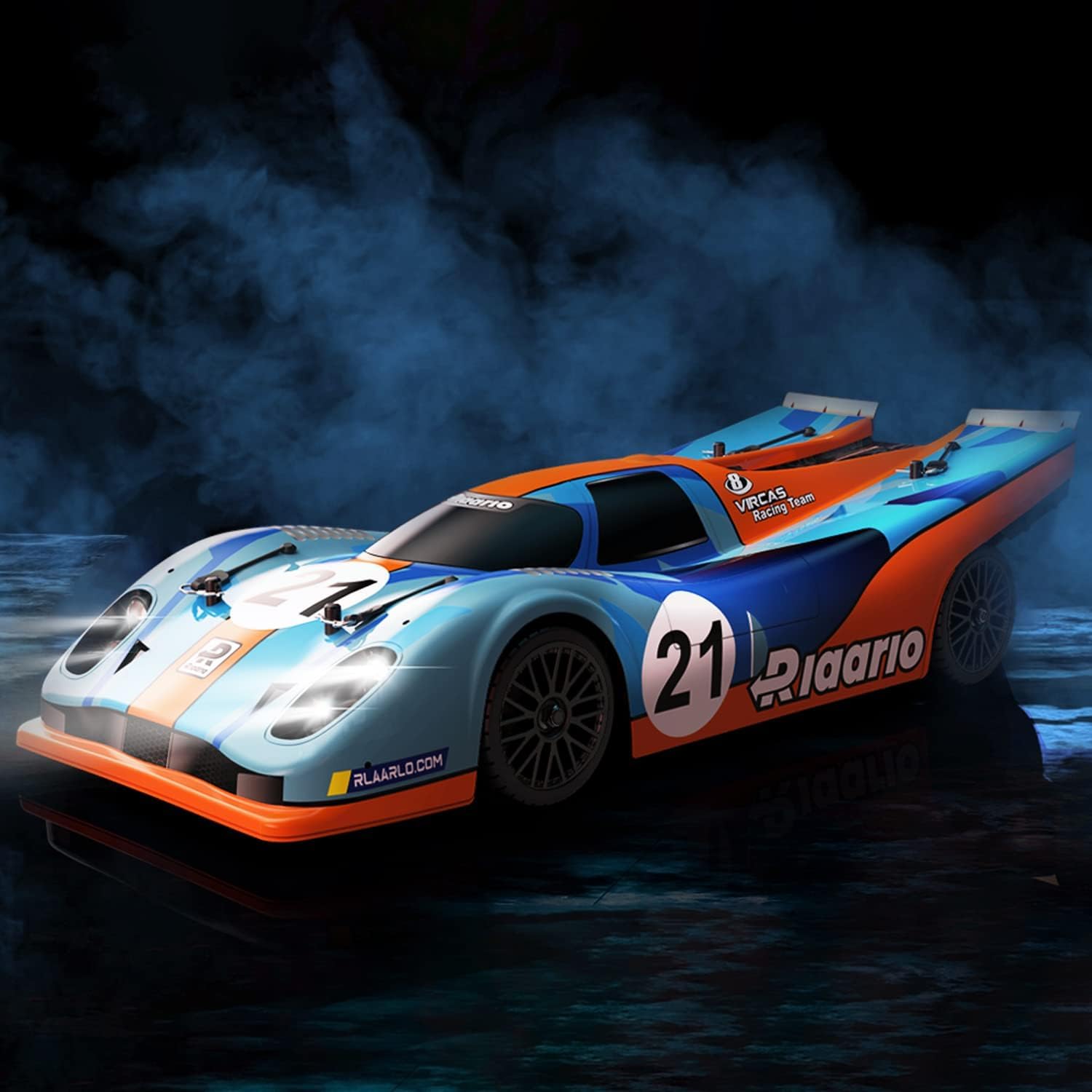 RLAARLO SUPERCAR AK-917 1/10 METAL VERSION BRUSHLESS RTR ON-ROAD CARS (BLUE & ORANGE)